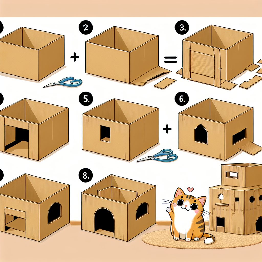 Cardboard Castle: How to Make a DIY Cat House from Boxes