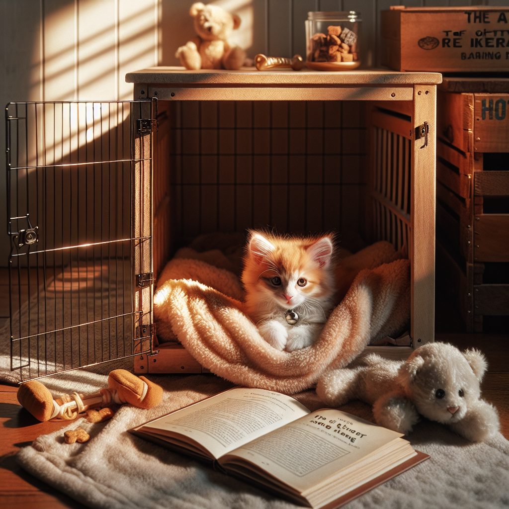 Cozy Retreat: The Art of Kitten Crate Training