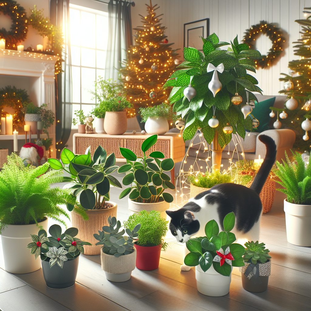 Festive Greens: Choosing Cat-Safe Plants for Holiday Decorations