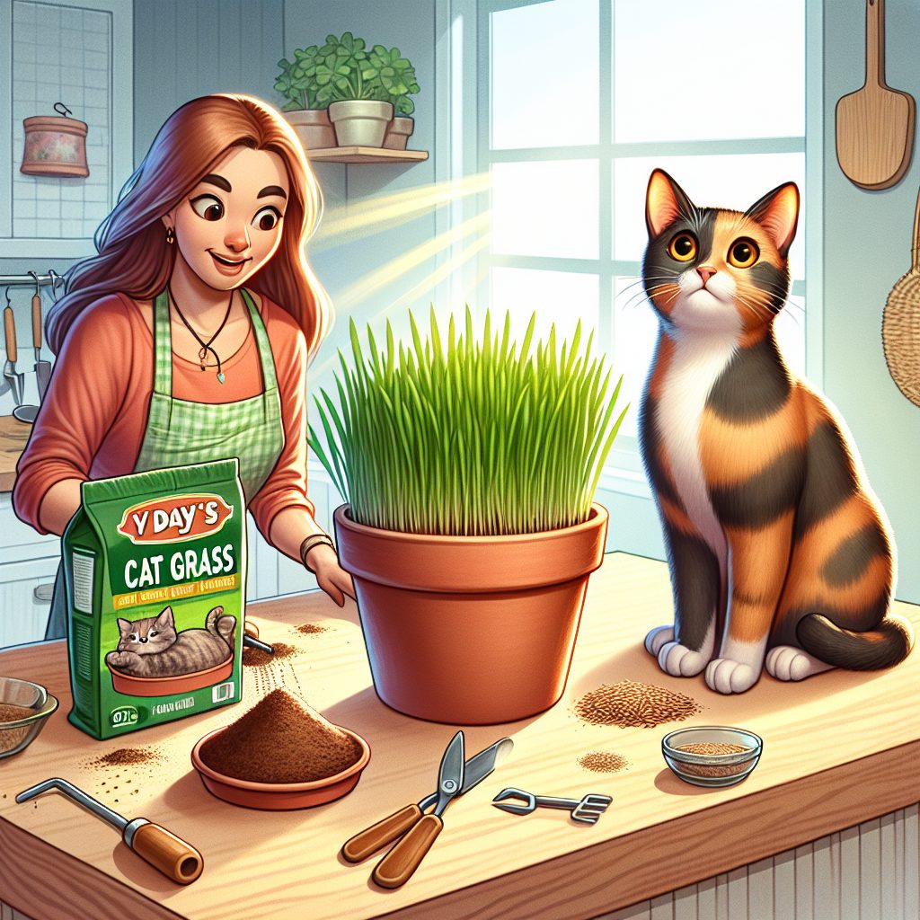 Green Paws: Creating a DIY Cat Grass Planter for Feline Snacking