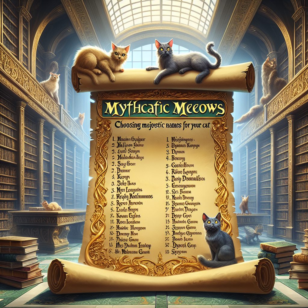 Mythical Meows: Choosing Majestic Names for Your Cat
