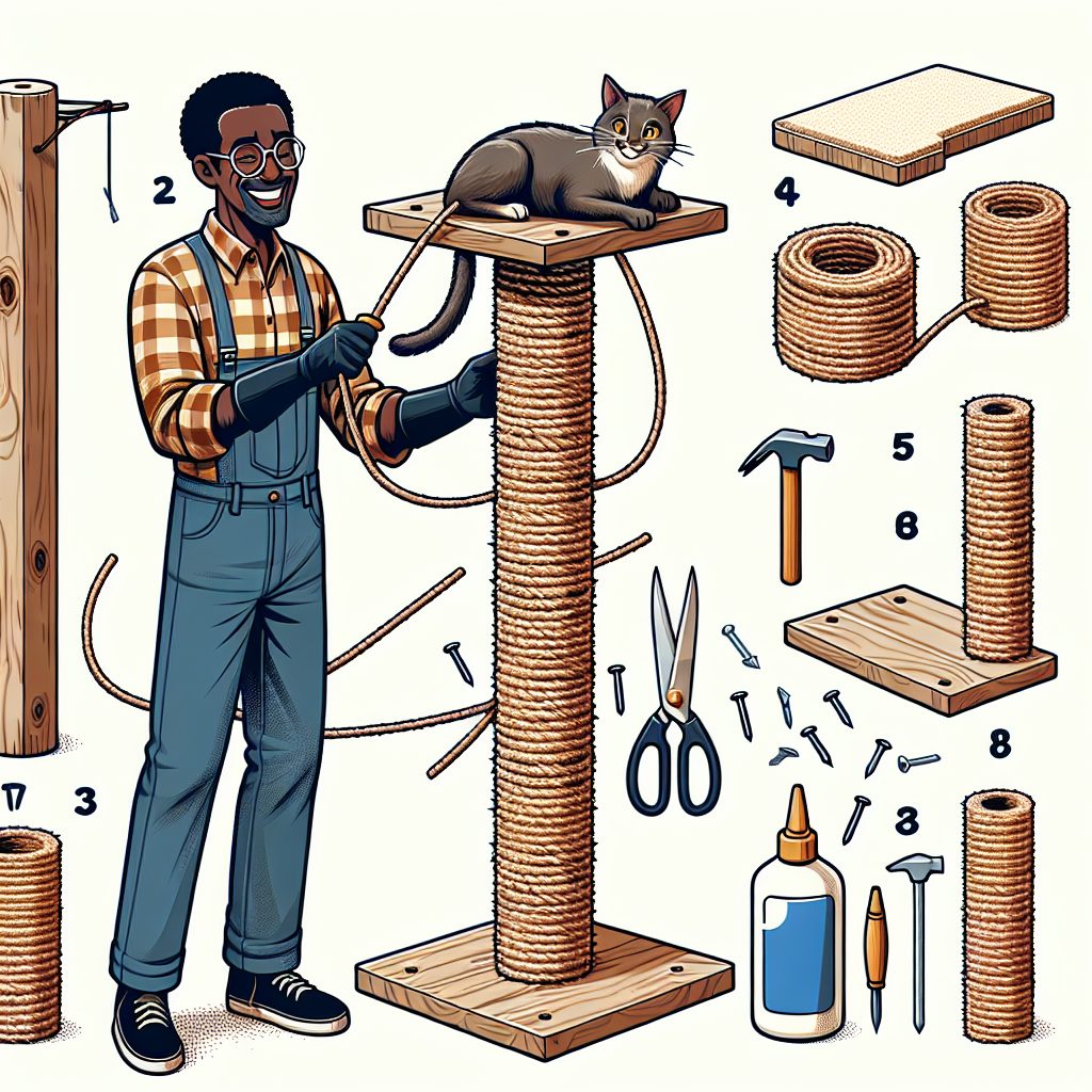 Sisal Sensation: DIY Guide to an Easy Homemade Cat Scratching Post