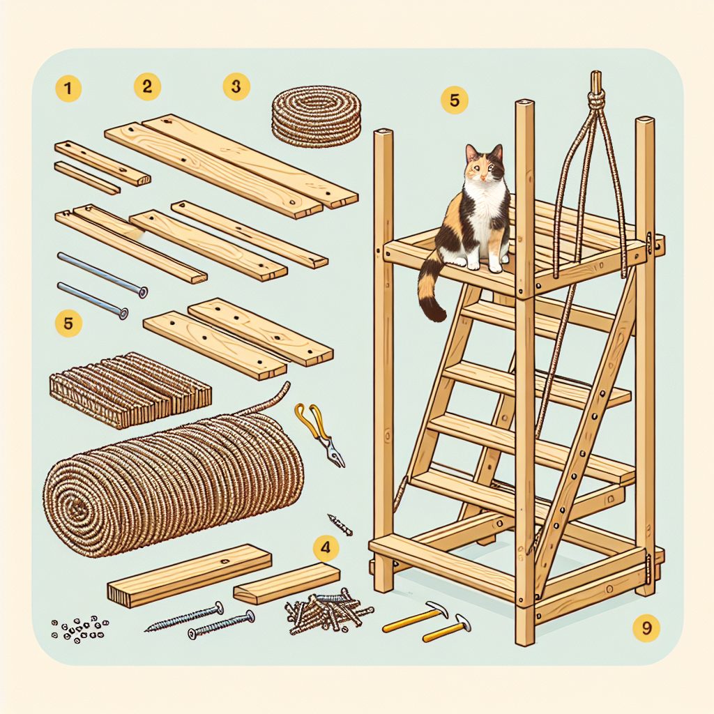Step by Step: Crafting a DIY Cat Scratching Ladder