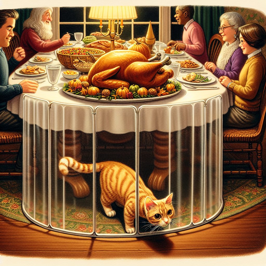 Turkey Day Tails: Keeping Your Cat Safe During Thanksgiving